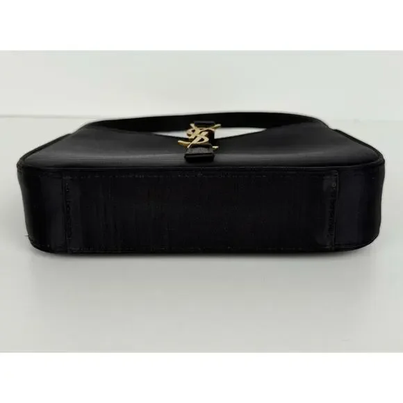Saint Laurent Le 5 A 7 Mini YSL Women's Shoulder Bag in Black Satin - Picture 6 of 12
